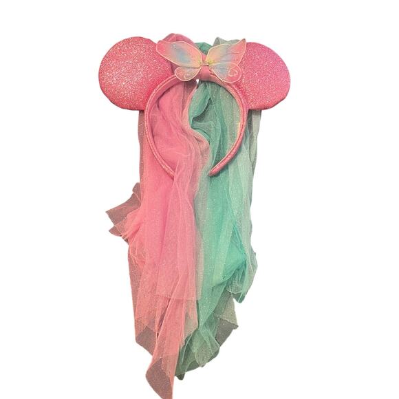 Disney Parks Minnie Mouse Butterfly Veil Ears - Picture 1 of 3